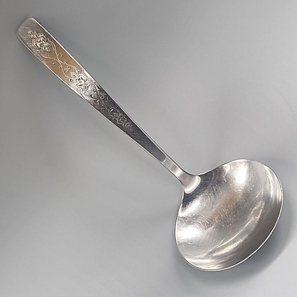 International ROSE LACE Stainless Decorator Gravy Ladle